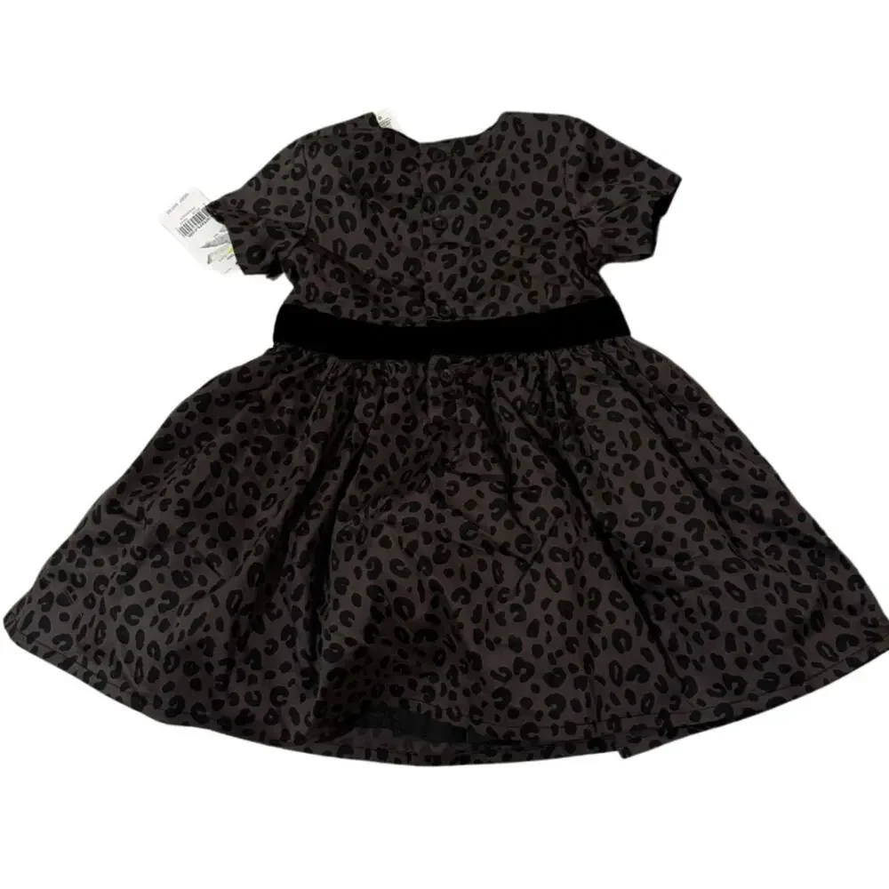 Carter’s Leopard Print Dress with Velvet Tie Belt 18M